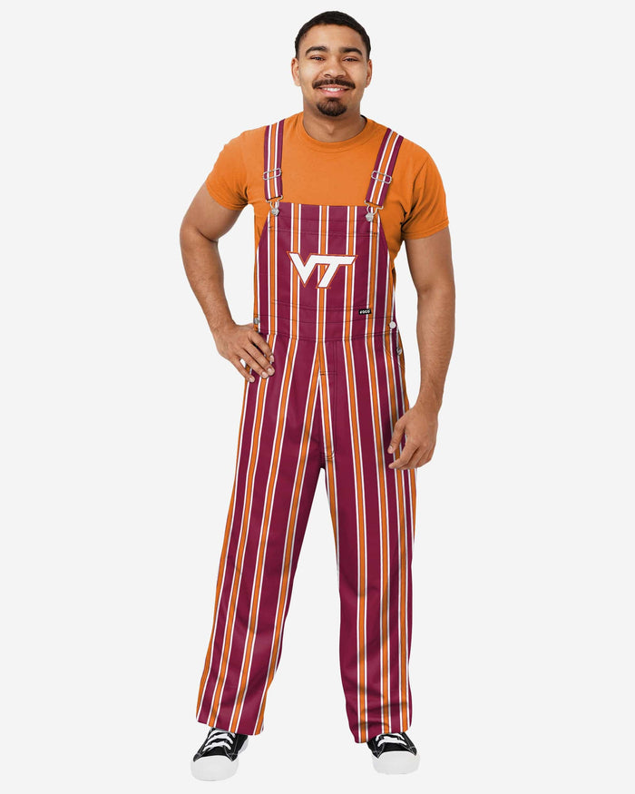 Virginia Tech Hokies Mens Sideline Spirit Bib Overalls FOCO S - FOCO.com