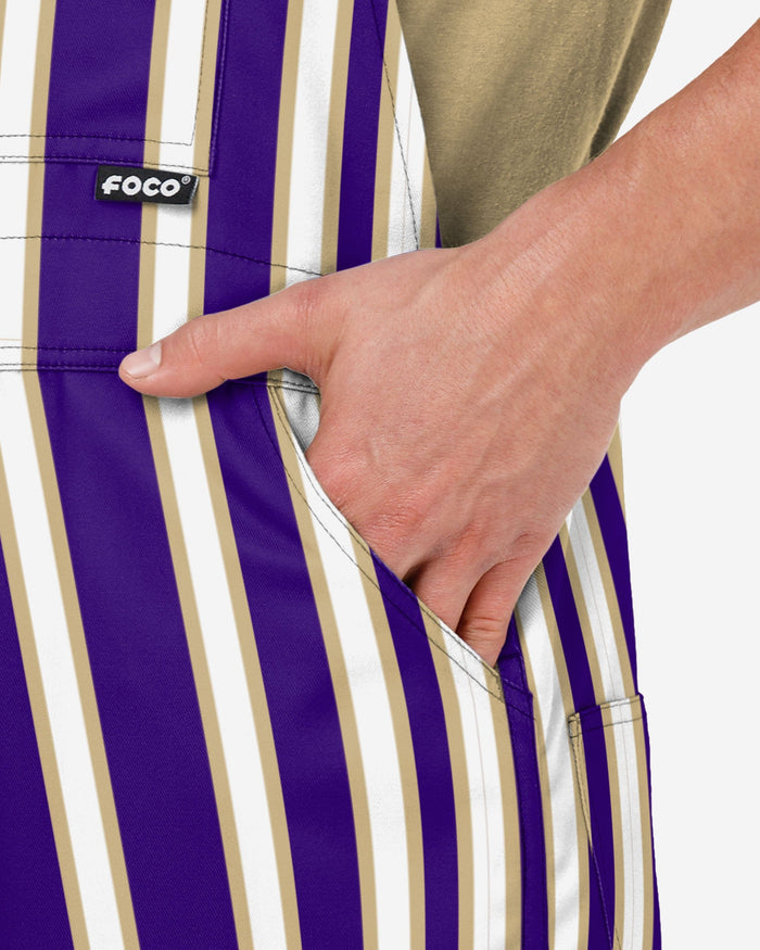Washington Huskies Mens Sideline Spirit Bib Overalls FOCO - FOCO.com