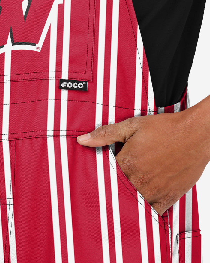 Wisconsin Badgers Mens Sideline Spirit Bib Overalls FOCO - FOCO.com