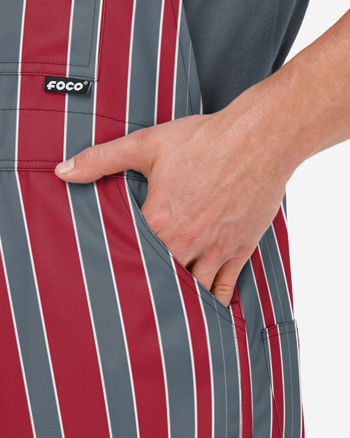 Washington State Cougars Mens Sideline Spirit Bib Overalls FOCO - FOCO.com