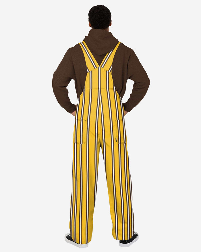 Wyoming Cowboys Mens Sideline Spirit Bib Overalls FOCO - FOCO.com