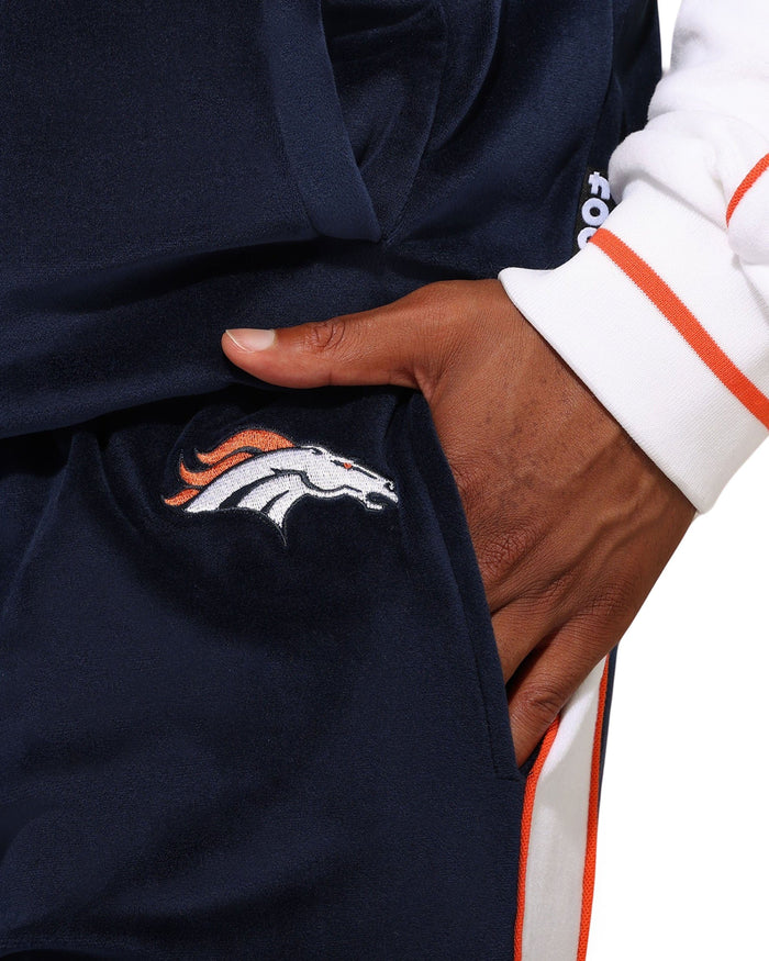Denver Broncos Two Tone Velour Pants FOCO S - FOCO.com
