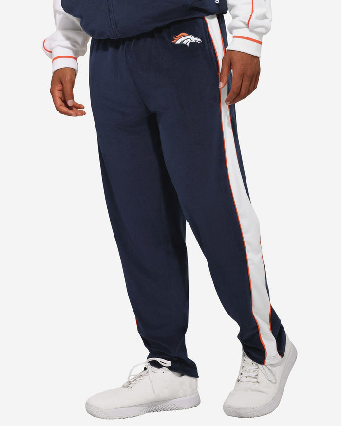 Denver Broncos Two Tone Velour Pants FOCO S - FOCO.com