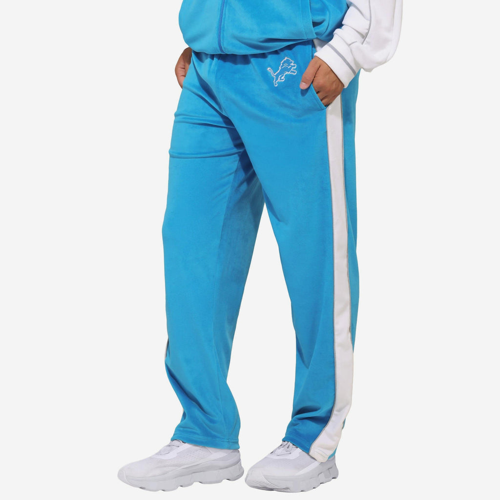 Detroit Lions Two Tone Velour Pants FOCO S - FOCO.com