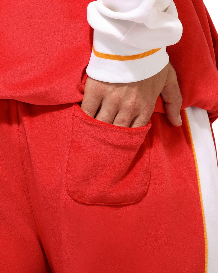 Kansas City Chiefs Two Tone Velour Pants FOCO S - FOCO.com