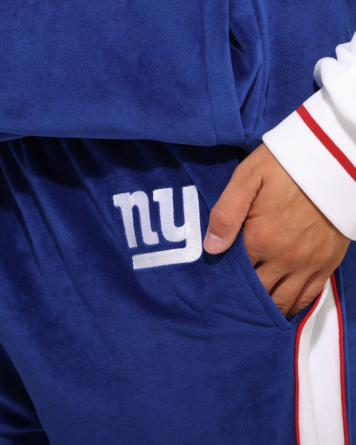 New York Giants Two Tone Velour Pants FOCO S - FOCO.com