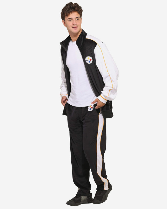 Pittsburgh Steelers Two Tone Velour Pants FOCO S - FOCO.com