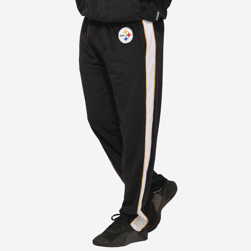 Pittsburgh Steelers Two Tone Velour Pants FOCO S - FOCO.com