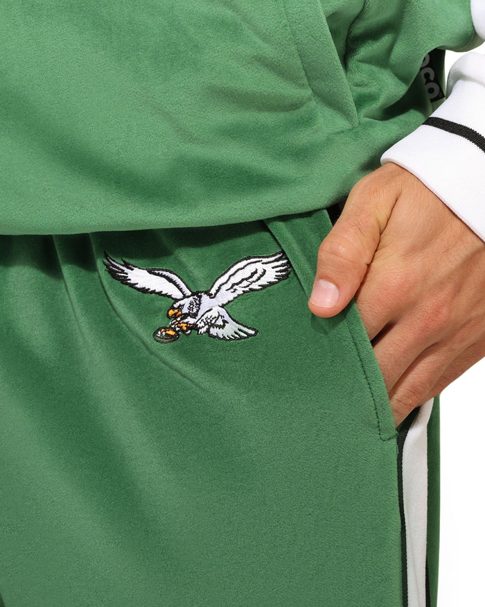 Philadelphia Eagles Kelly Green Two Tone Velour Pants FOCO S - FOCO.com