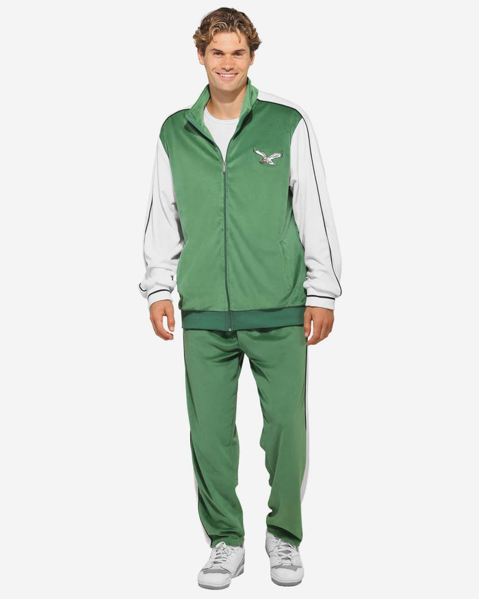 Philadelphia Eagles Kelly Green Two Tone Velour Pants FOCO S - FOCO.com