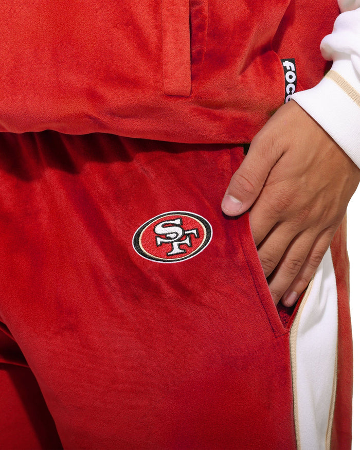 San Francisco 49ers Two Tone Velour Pants FOCO S - FOCO.com