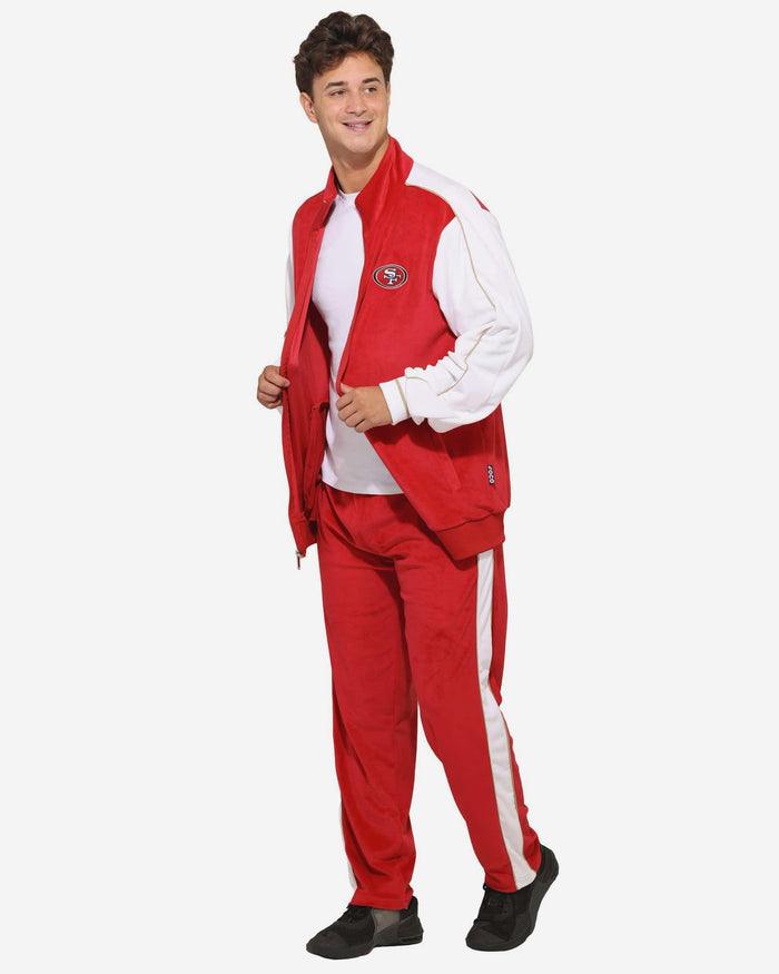San Francisco 49ers Two Tone Velour Pants FOCO S - FOCO.com