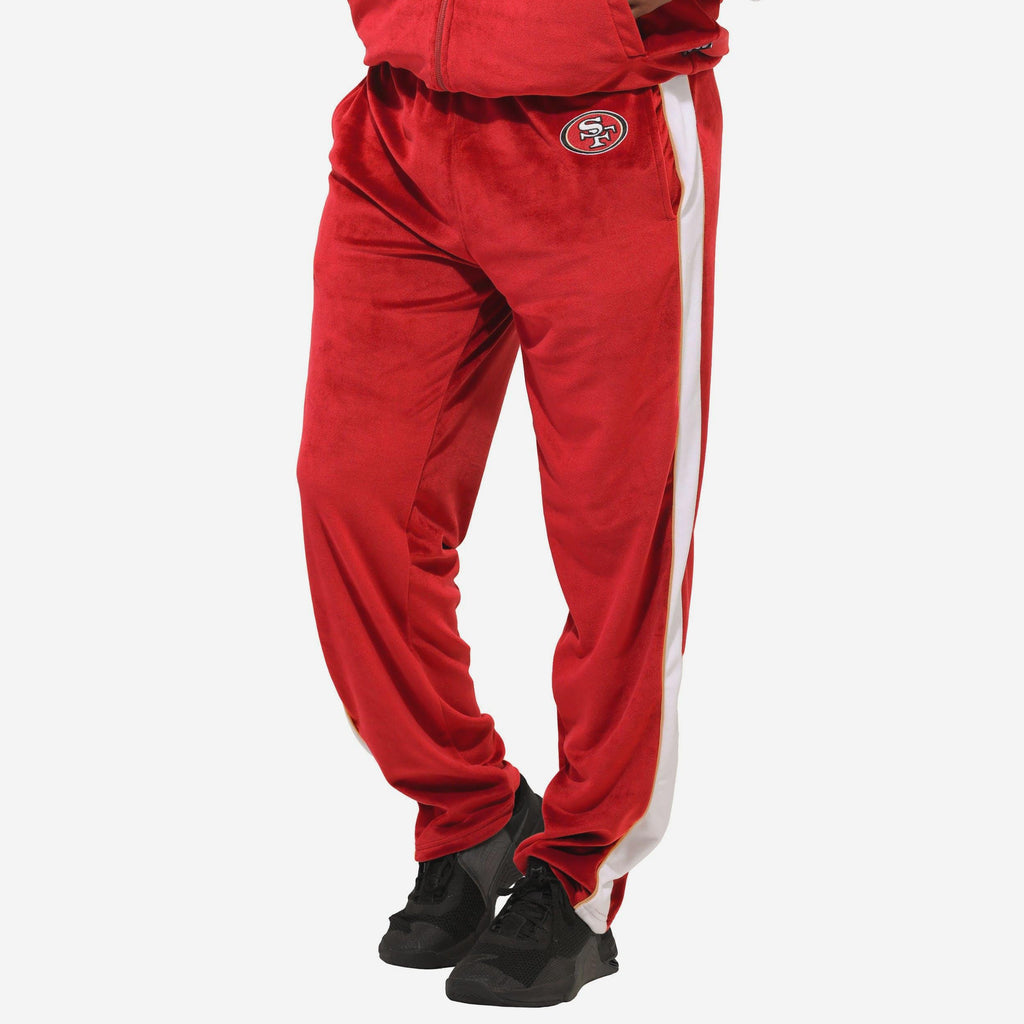 San Francisco 49ers Two Tone Velour Pants FOCO S - FOCO.com
