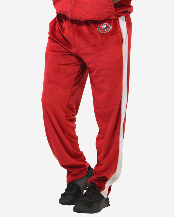 San Francisco 49ers Two Tone Velour Pants FOCO S - FOCO.com