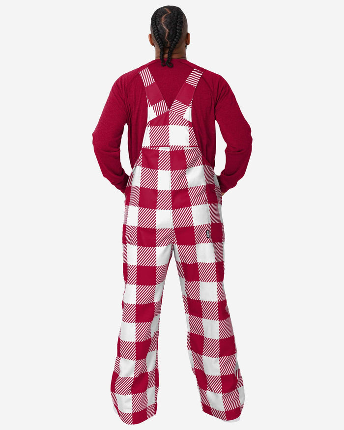 Arizona Cardinals Mens Plaid Bib Overalls FOCO - FOCO.com