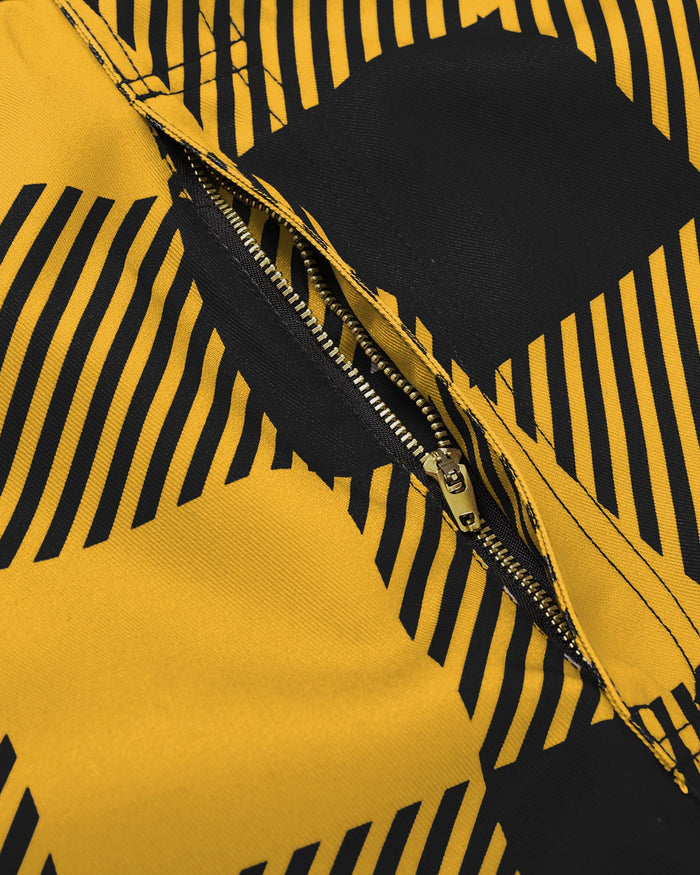 Pittsburgh Steelers Mens Plaid Bib Overalls FOCO - FOCO.com