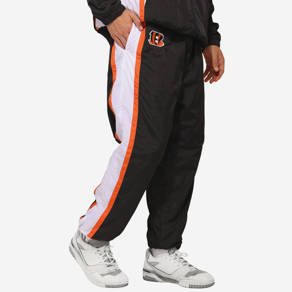 Cincinnati Bengals Nylon Crinkle Gameday Pants FOCO S - FOCO.com