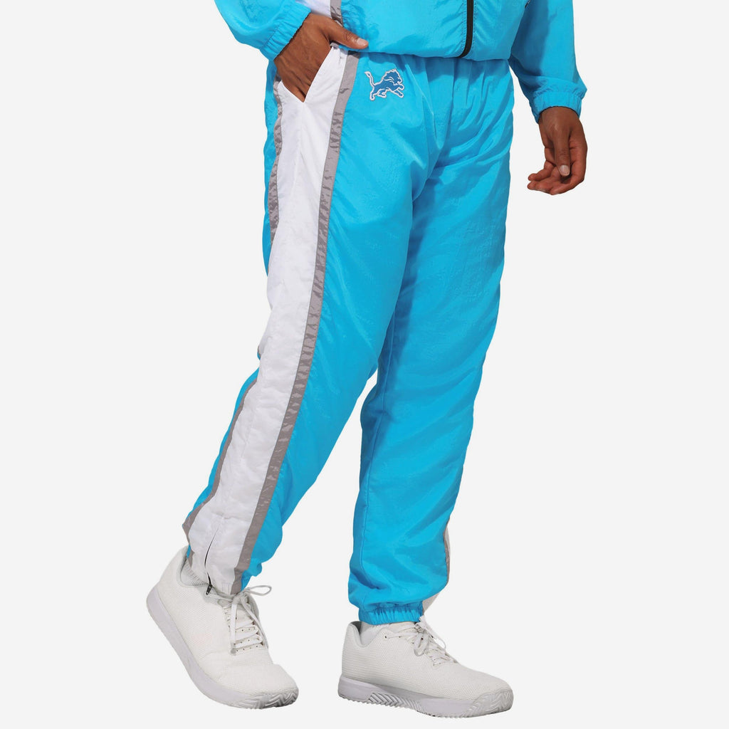Detroit Lions Nylon Crinkle Gameday Pants FOCO S - FOCO.com