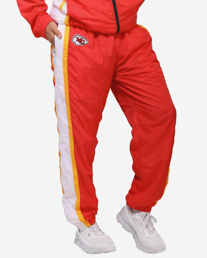 Kansas City Chiefs Nylon Crinkle Gameday Pants FOCO S - FOCO.com