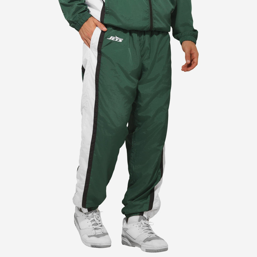 New York Jets Nylon Crinkle Gameday Pants FOCO S - FOCO.com