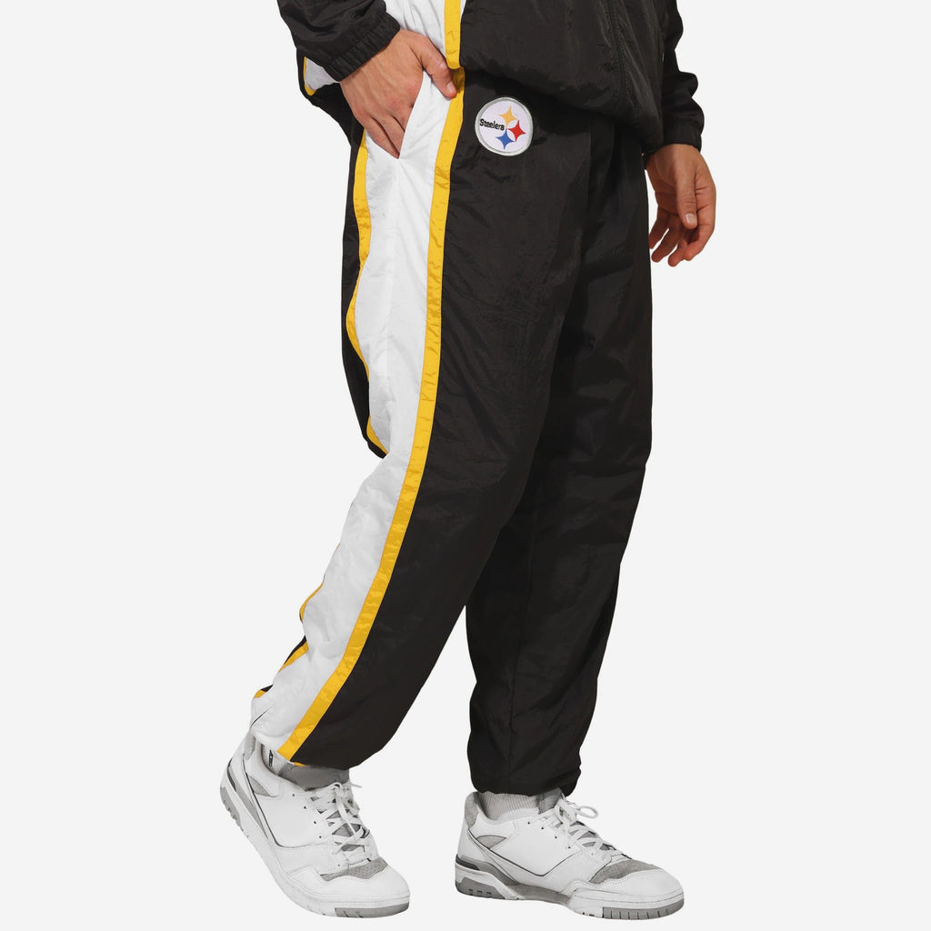 Pittsburgh Steelers Nylon Crinkle Gameday Pants FOCO S - FOCO.com