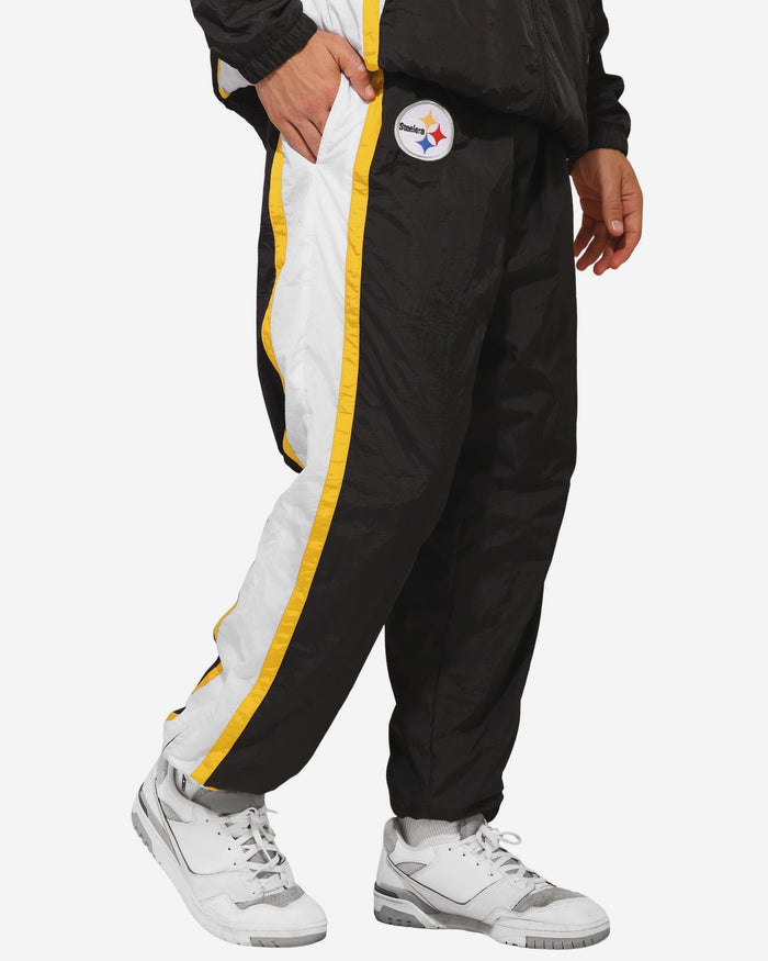 Pittsburgh Steelers Nylon Crinkle Gameday Pants FOCO S - FOCO.com