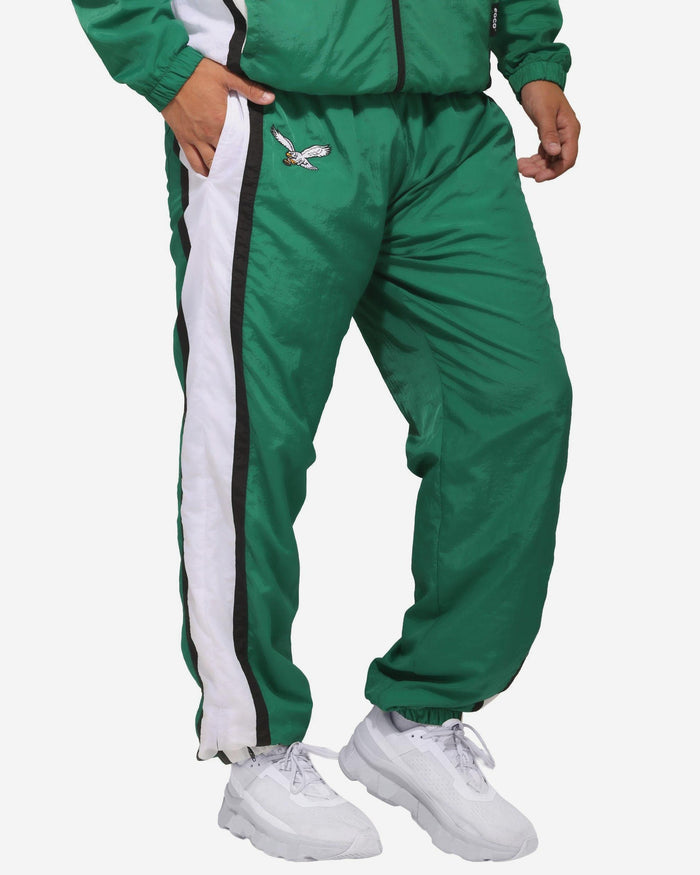 Philadelphia Eagles Kelly Green Nylon Crinkle Gameday Pants FOCO S - FOCO.com