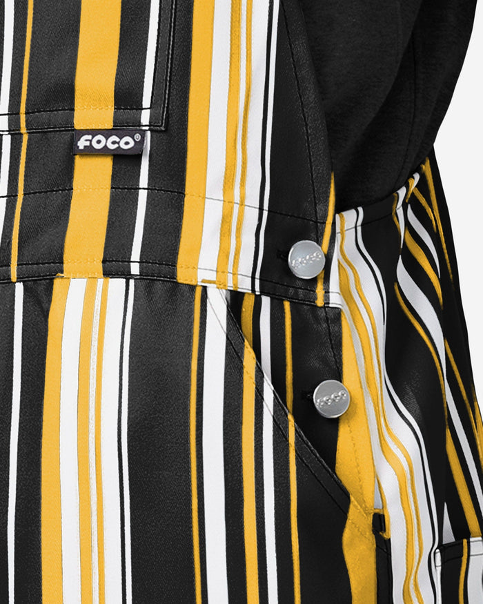 Pittsburgh Steelers Mens Hyper Stripe Bib Overalls FOCO - FOCO.com