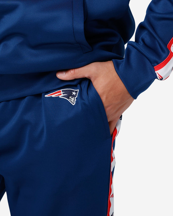New England Patriots Stripe Logo Track Pants FOCO - FOCO.com