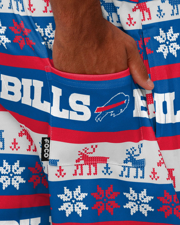 Buffalo Bills Mens Ugly Home Gating Bib Overalls FOCO - FOCO.com