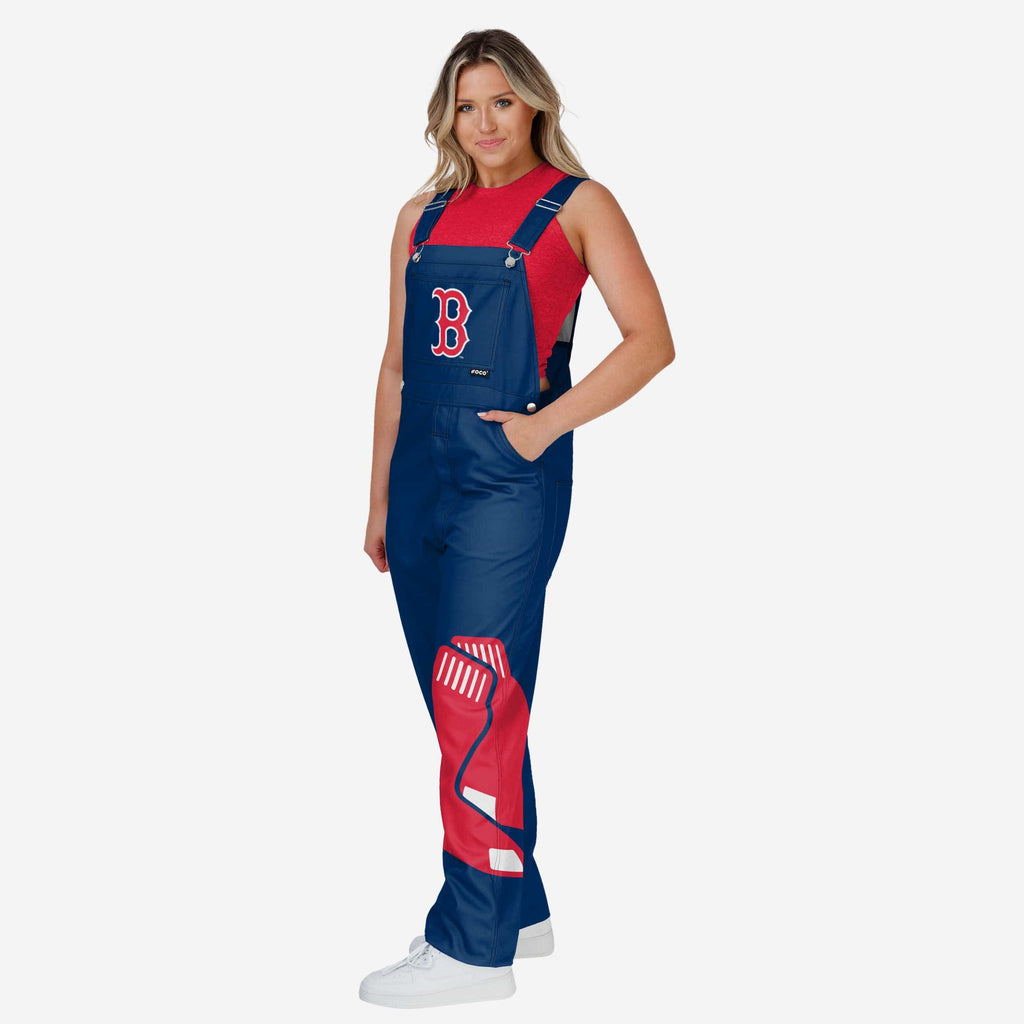 Boston Red Sox Womens Big Logo Bib Overalls FOCO