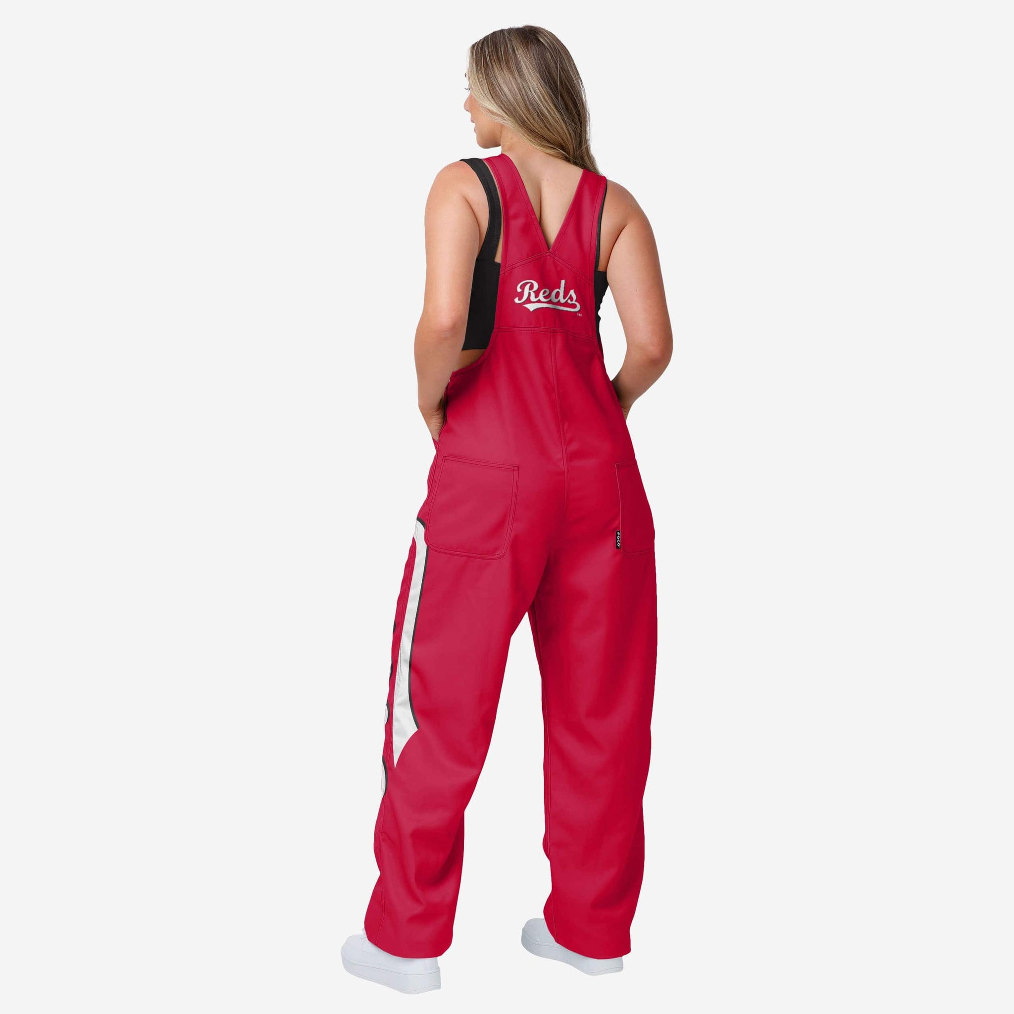 red overall dress womens Red Corduroy Dress