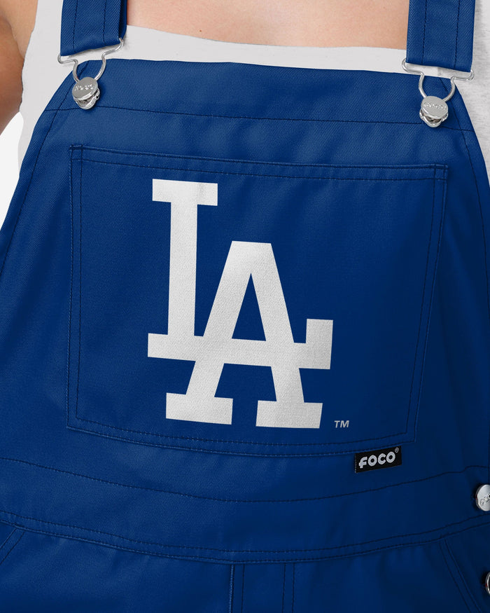 Los Angeles Dodgers Womens Big Logo Bib Overalls FOCO - FOCO.com