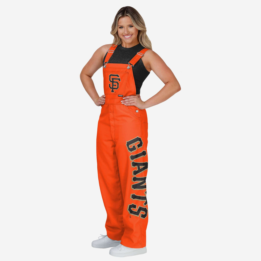 San Francisco Giants Womens Big Logo Bib Overalls FOCO
