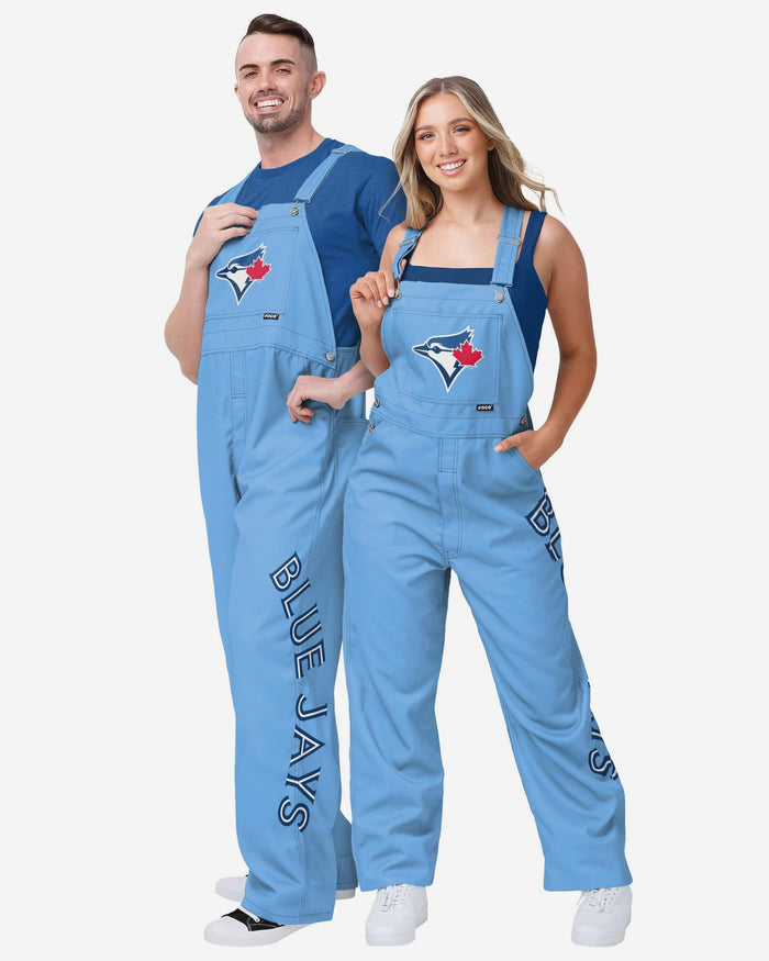 Toronto Blue Jays Womens Big Logo Bib Overalls FOCO XS - FOCO.com