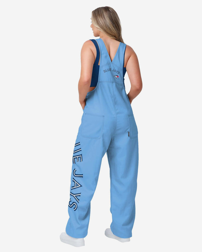 Toronto Blue Jays Womens Big Logo Bib Overalls FOCO XS - FOCO.com