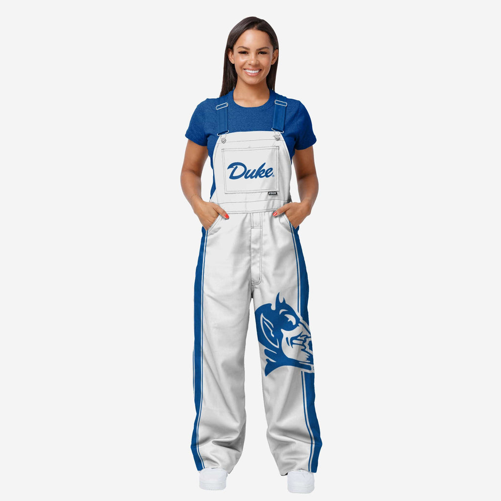Duke Blue Devils Womens Big Logo Bib Overalls FOCO XS - FOCO.com