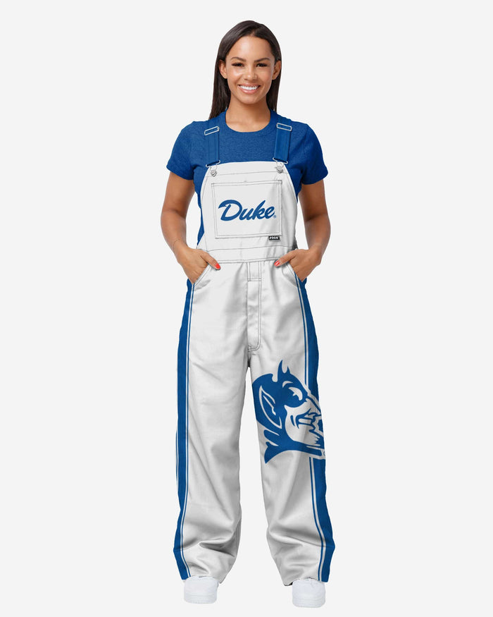 Duke Blue Devils Womens Big Logo Bib Overalls FOCO XS - FOCO.com