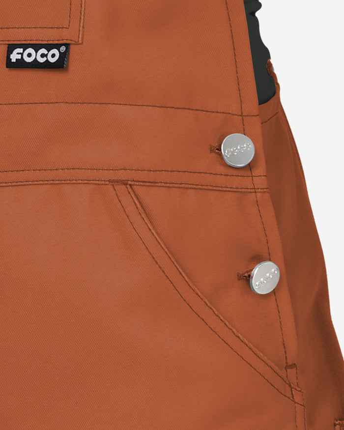 Texas Longhorns Womens Big Logo Bib Overalls FOCO - FOCO.com