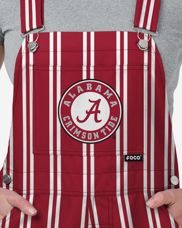 Alabama Crimson Tide Womens Sideline Spirit Bib Overalls FOCO XS - FOCO.com