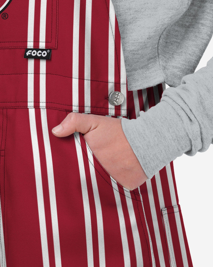 Alabama Crimson Tide Womens Sideline Spirit Bib Overalls FOCO XS - FOCO.com
