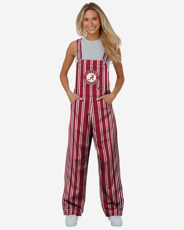 Alabama Crimson Tide Womens Sideline Spirit Bib Overalls FOCO XS - FOCO.com
