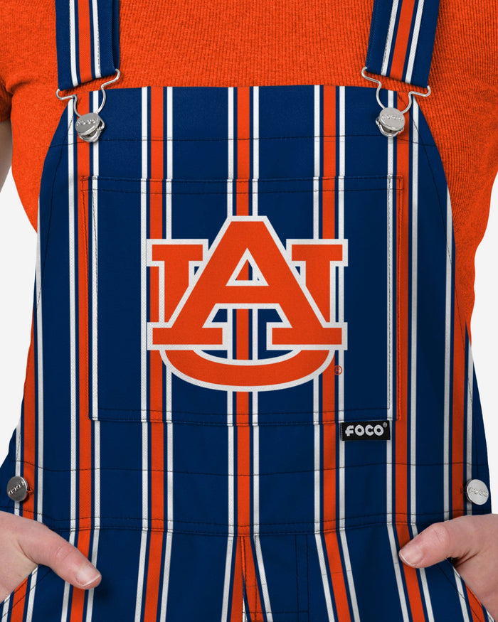 Auburn Tigers Womens Sideline Spirit Bib Overalls FOCO XS - FOCO.com