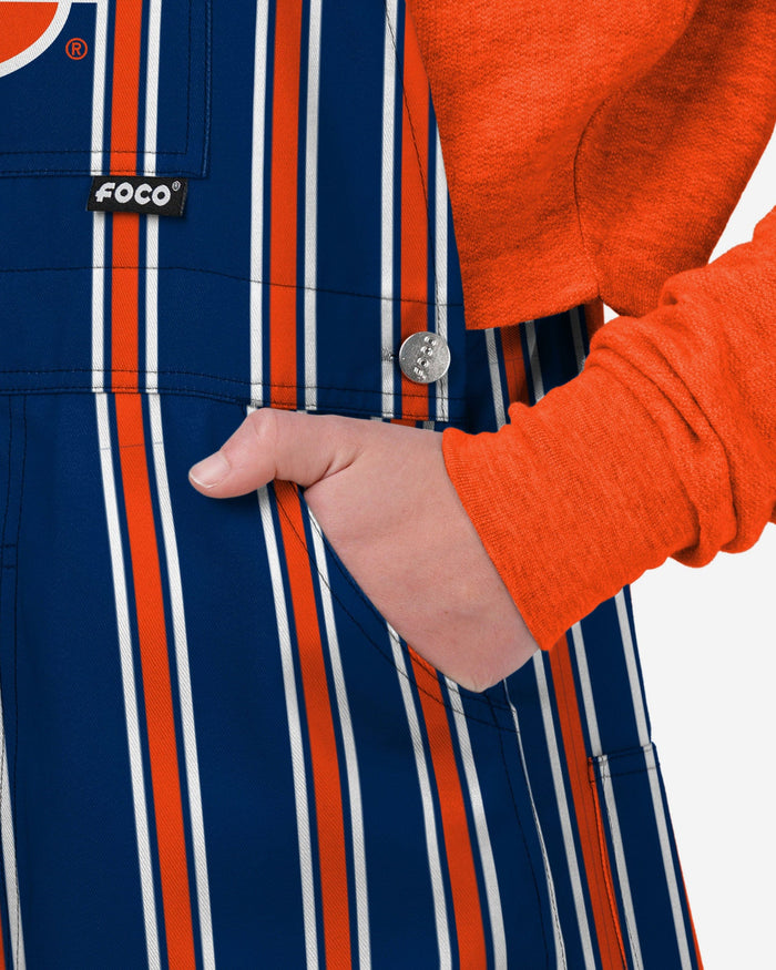 Auburn Tigers Womens Sideline Spirit Bib Overalls FOCO XS - FOCO.com