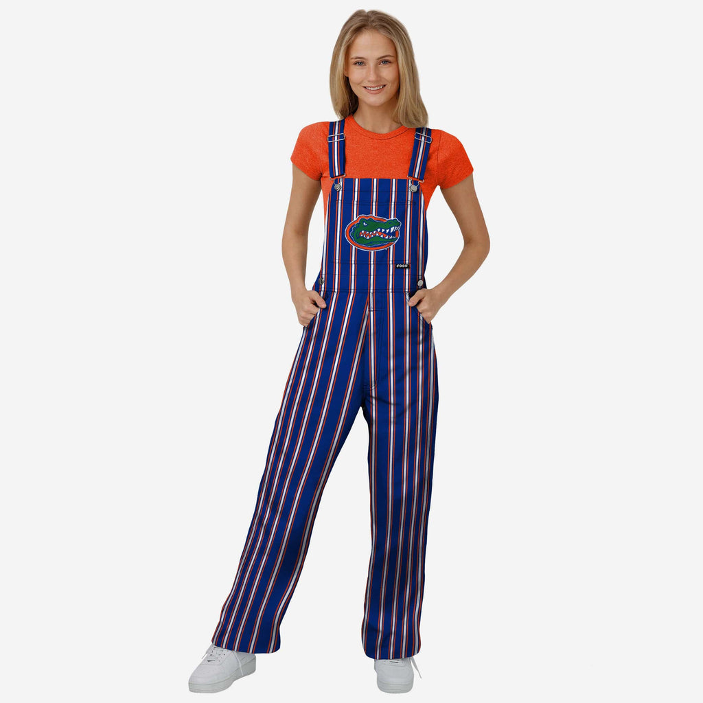 Florida Gators Womens Sideline Spirit Bib Overalls FOCO XS - FOCO.com