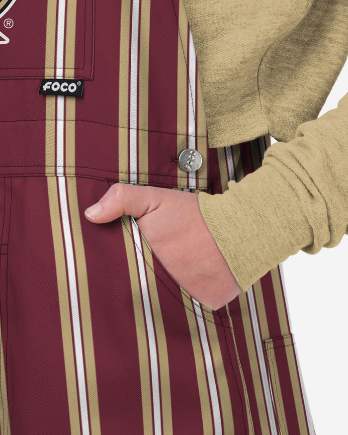 Florida State Seminoles Womens Sideline Spirit Bib Overalls FOCO XS - FOCO.com