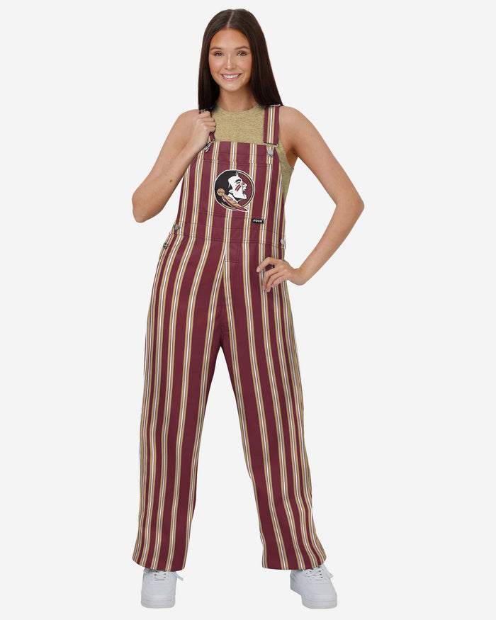 Florida State Seminoles Womens Sideline Spirit Bib Overalls FOCO XS - FOCO.com