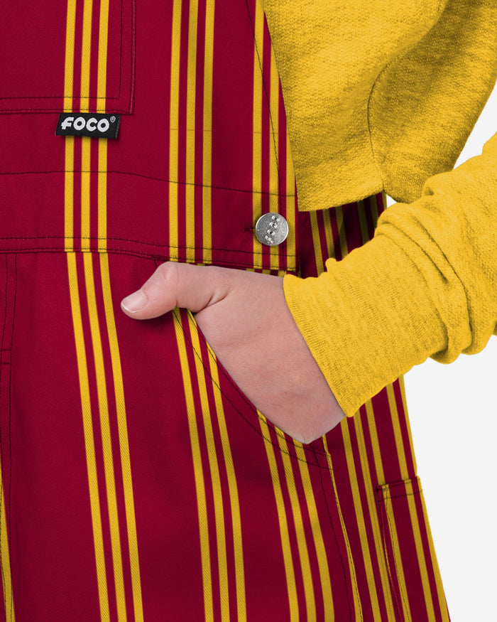 Iowa State Cyclones Womens Sideline Spirit Bib Overalls FOCO XS - FOCO.com