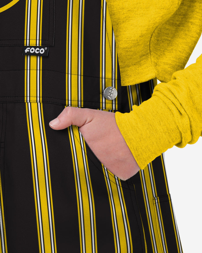 Iowa Hawkeyes Womens Sideline Spirit Bib Overalls FOCO XS - FOCO.com