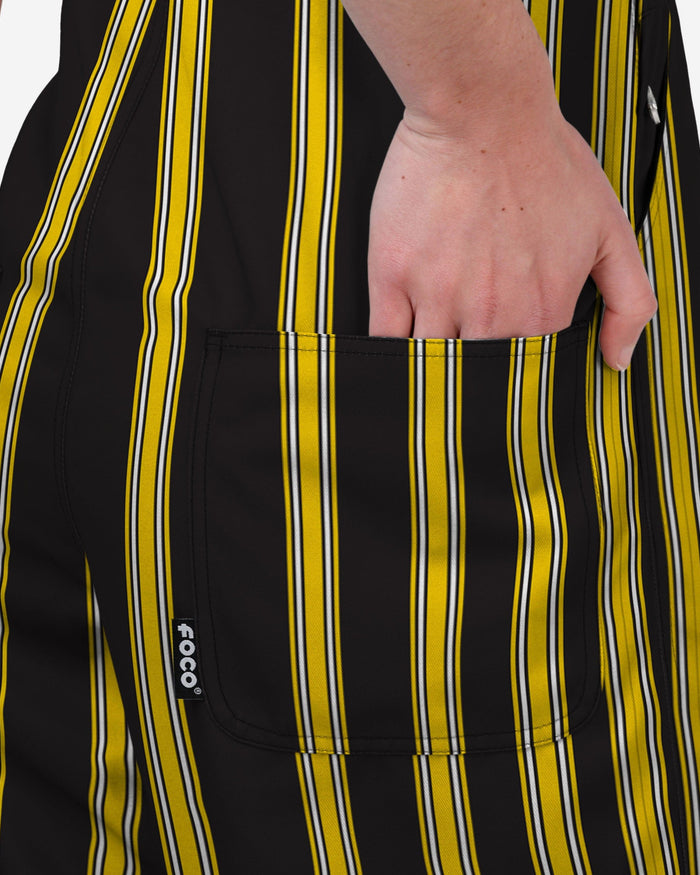 Iowa Hawkeyes Womens Sideline Spirit Bib Overalls FOCO XS - FOCO.com